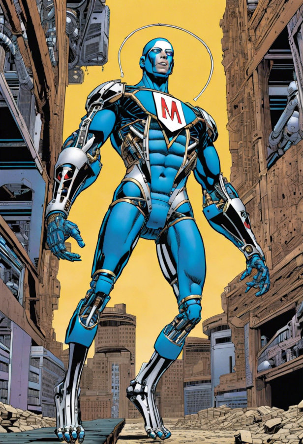 WWW：机械化成为漫画超级英雄；由DALL-E生成